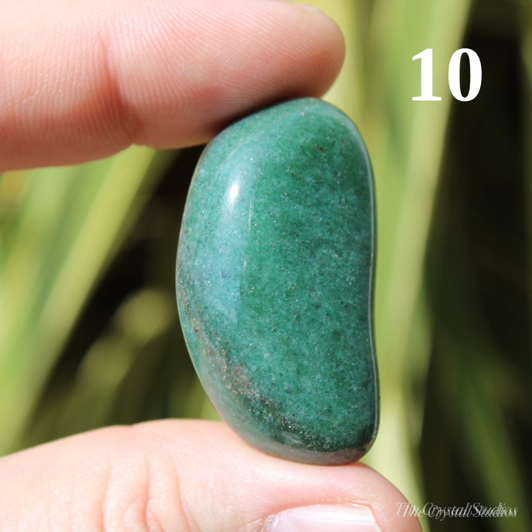 Dark Green Aventurine Polished Crystal Tumblestones