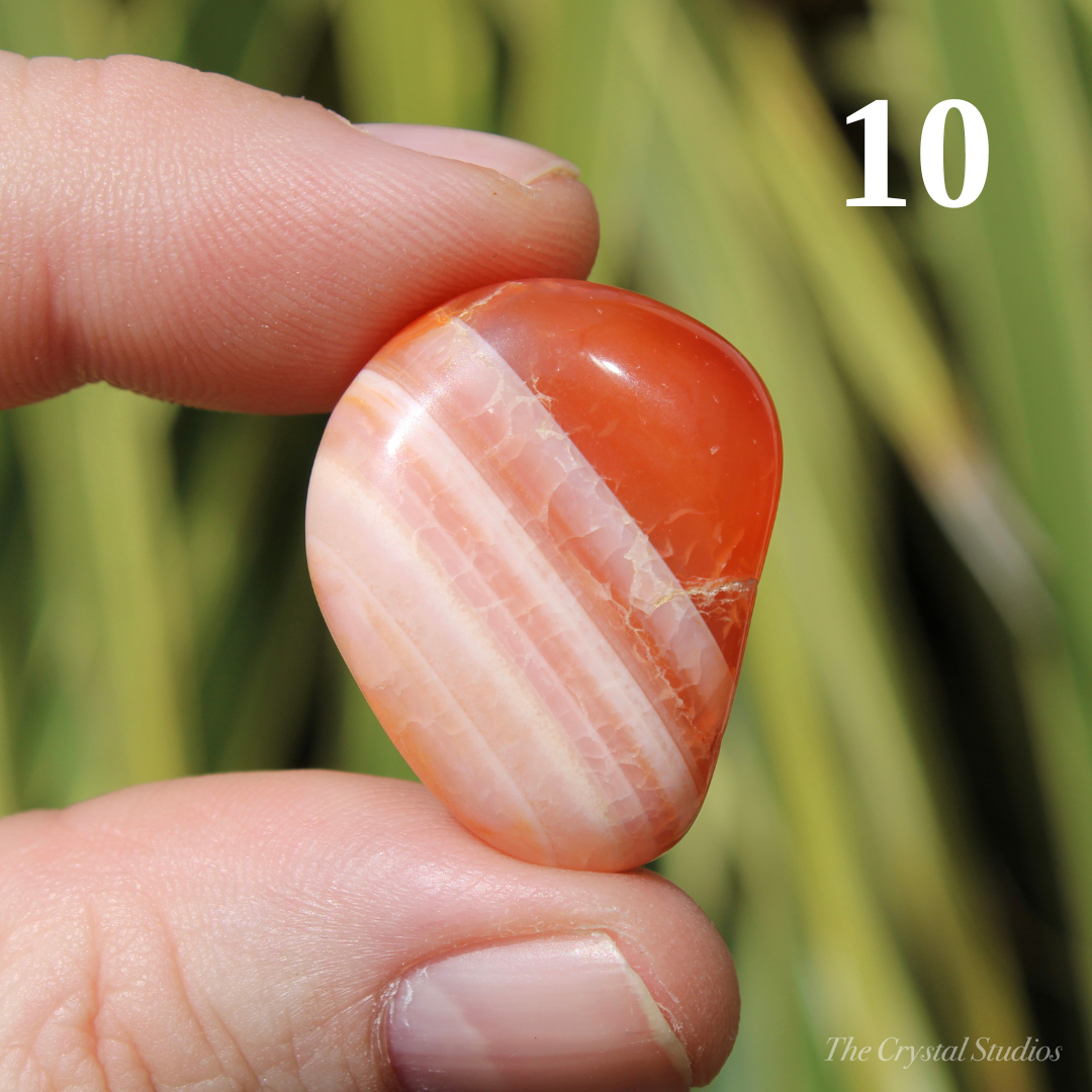 Carnelian A+ Polished Crystal Tumblestones