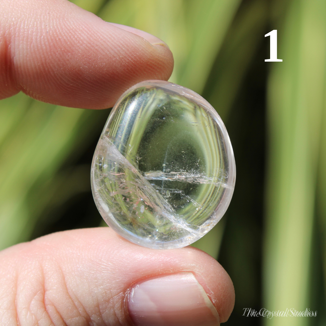 Clear Quartz Polished Crystal Tumblestones