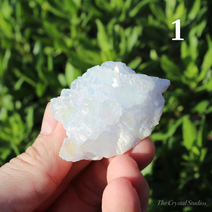 Angel Aura Quartz Natural Crystal Clusters