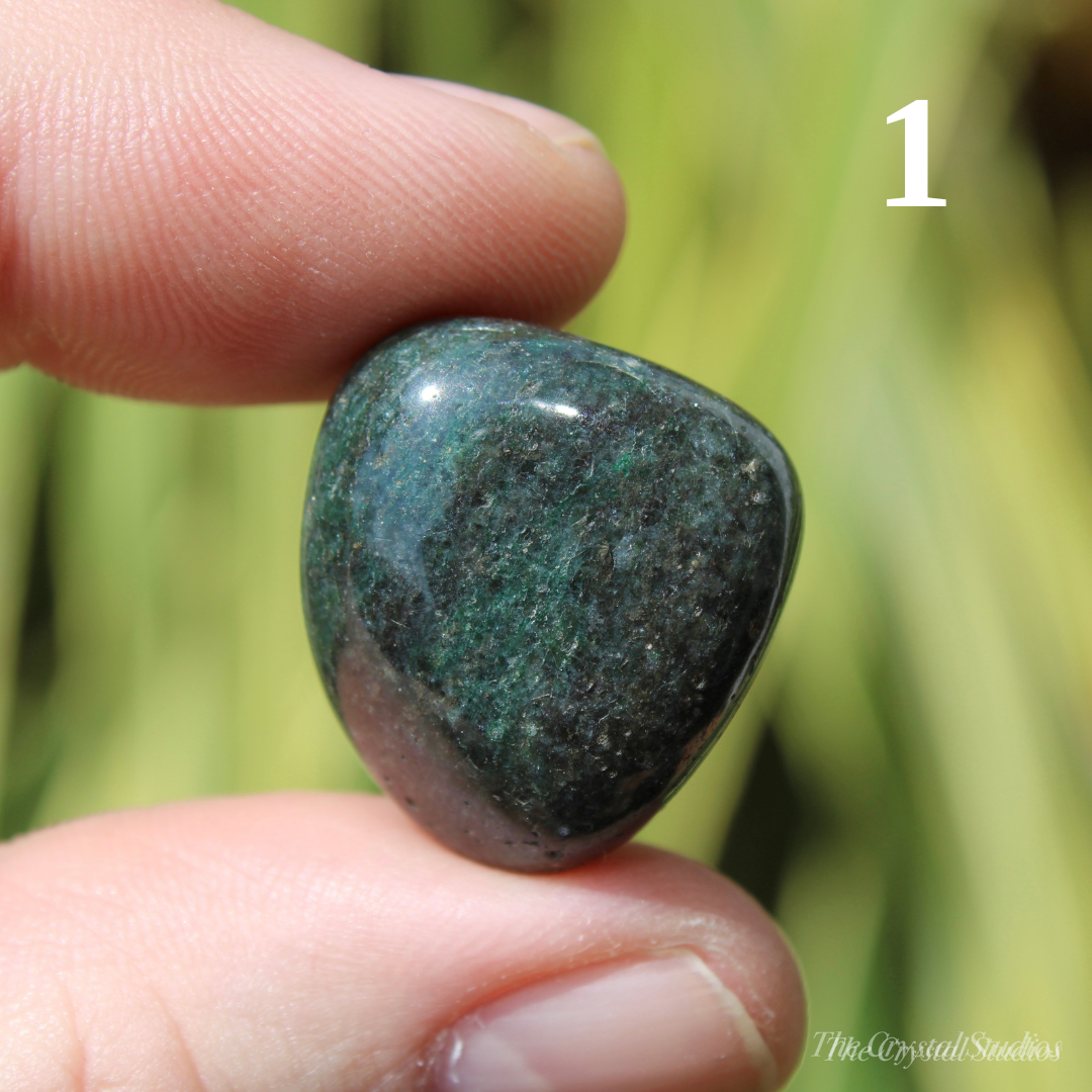 Dark Green Aventurine Polished Crystal Tumblestones