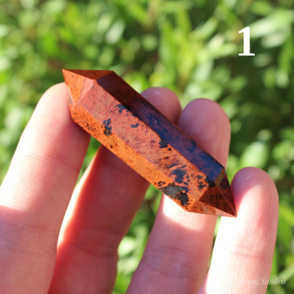 Mahogany Obsidian DT Polished Points