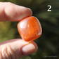 Tangerine Aura Polished Crystal Tumblestones