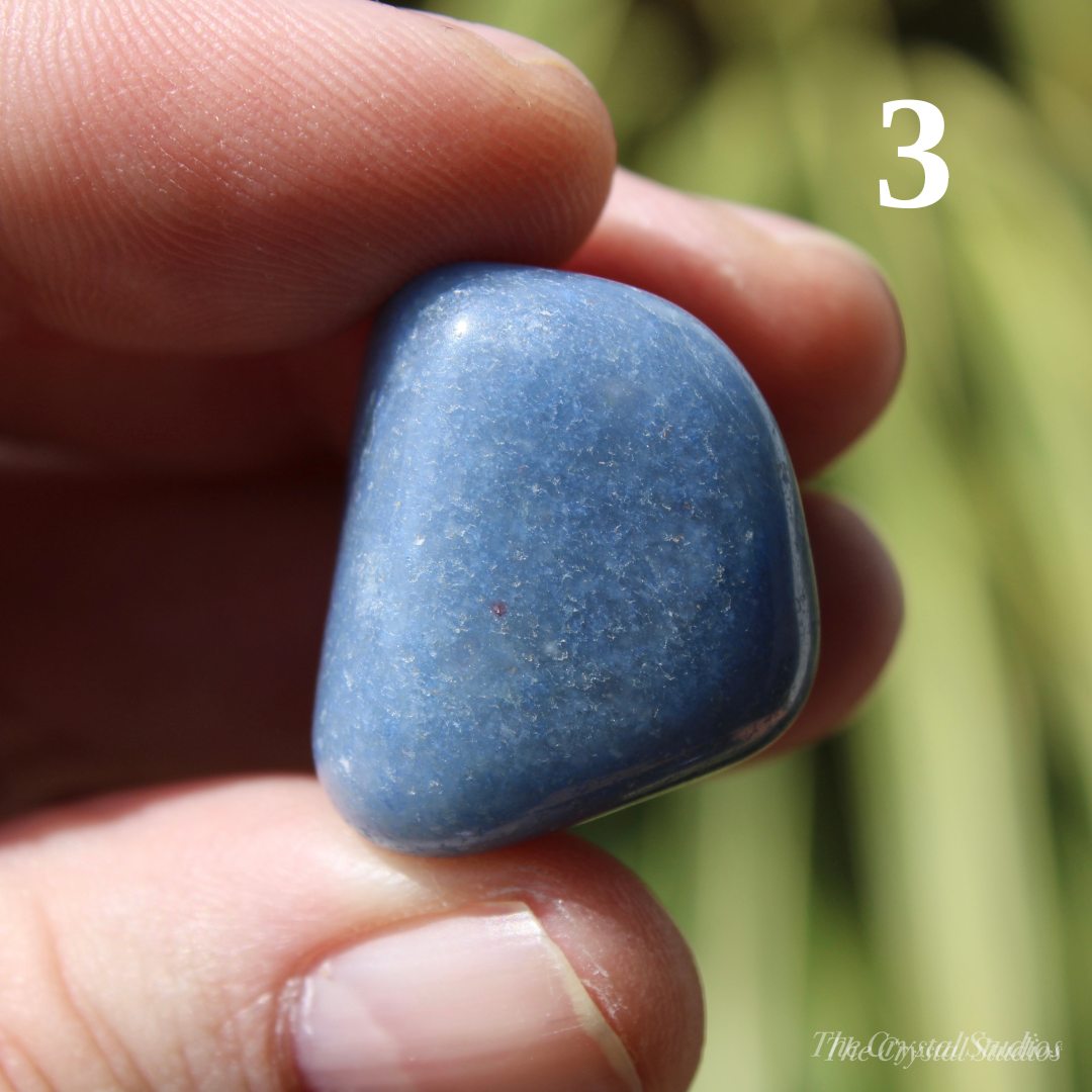 Blue Quartz Polished Crystal Tumblestones