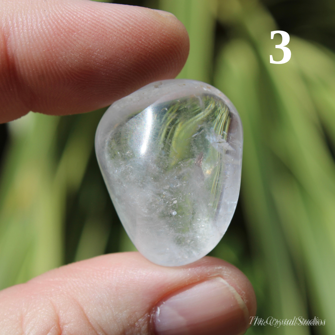 Clear Quartz Polished Crystal Tumblestones