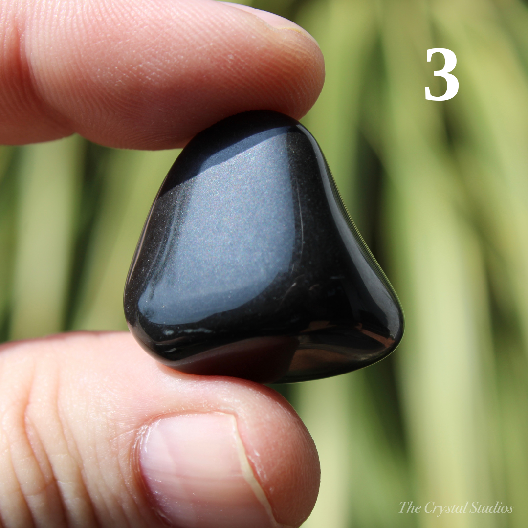 Black Onyx Polished Crystal Tumblestones