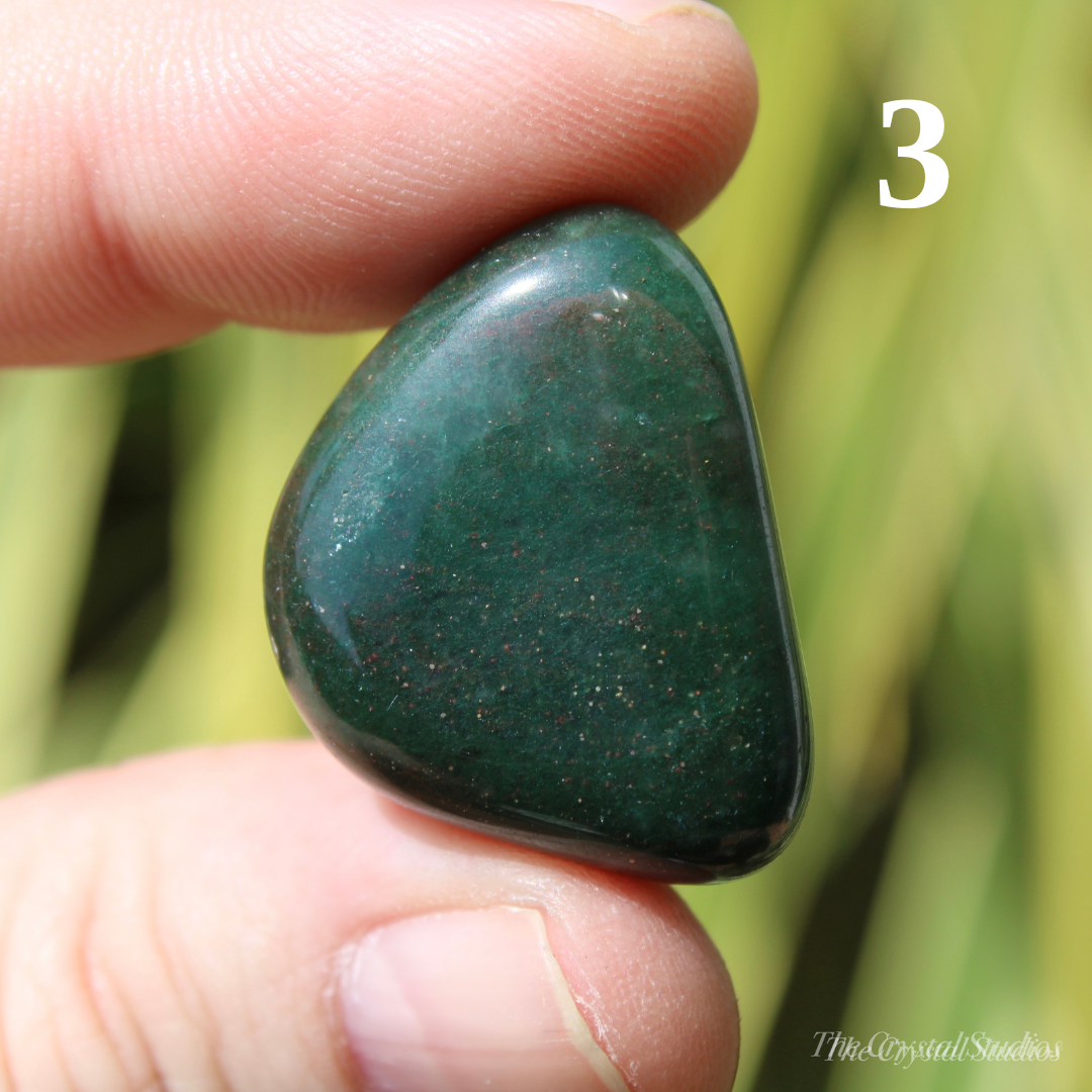 Dark Green Aventurine Polished Crystal Tumblestones