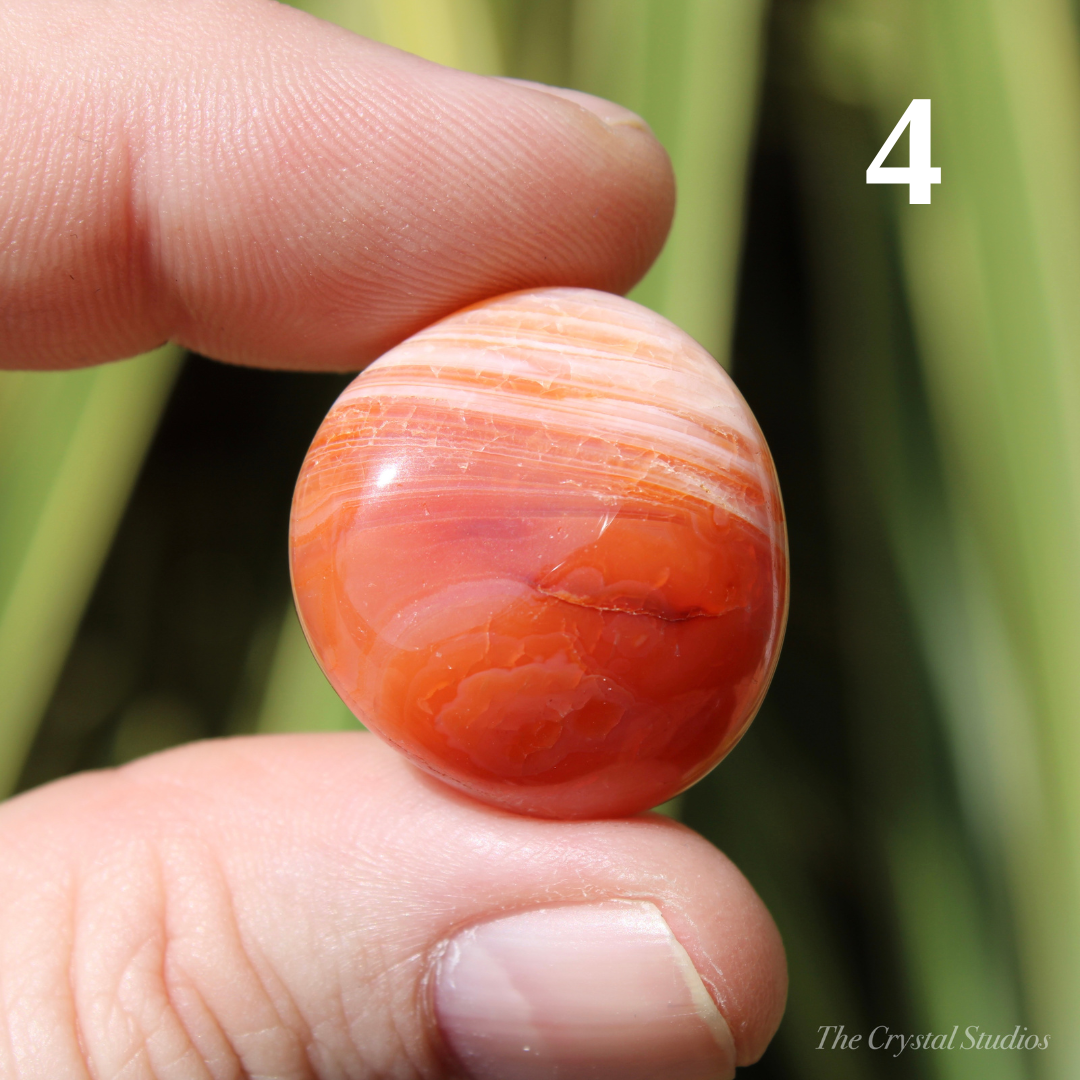 Carnelian A+ Polished Crystal Tumblestones