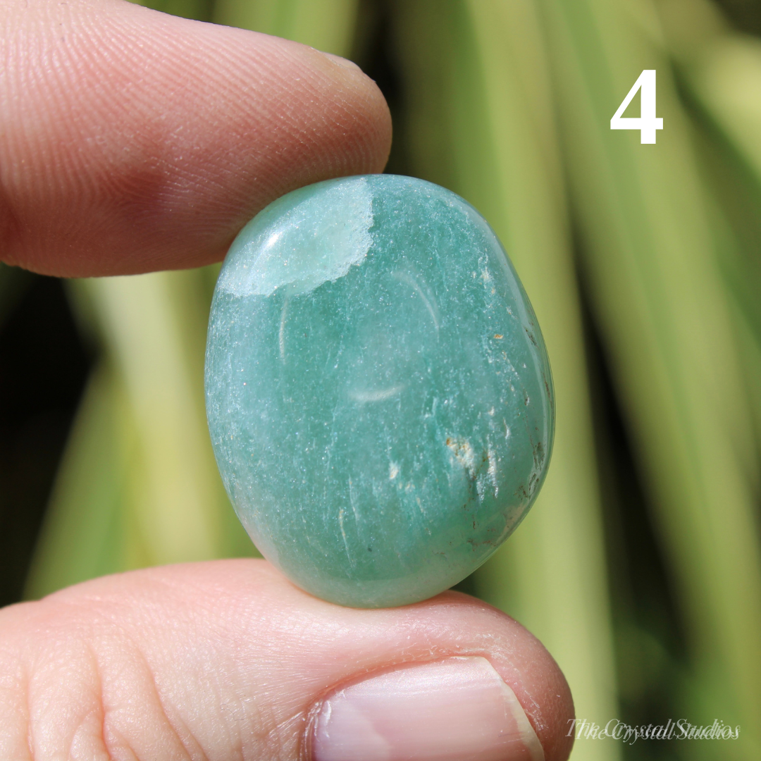 Light Green Aventurine Polished Crystal Tumblestones