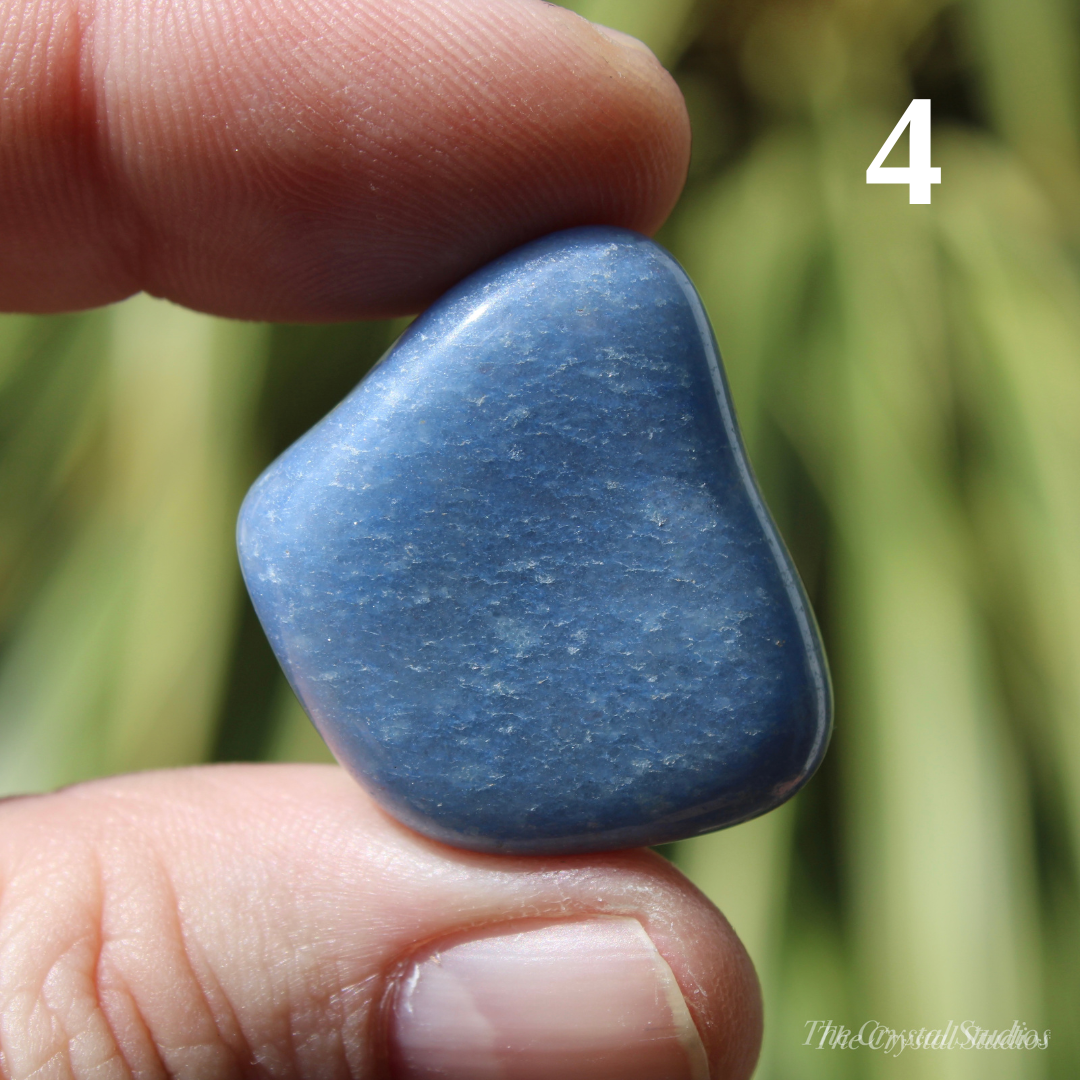 Blue Quartz Polished Crystal Tumblestones