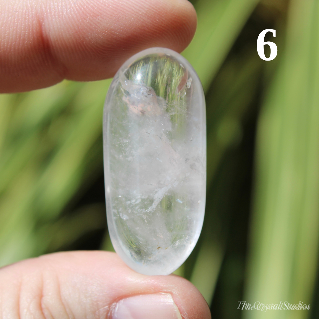 Clear Quartz Polished Crystal Tumblestones