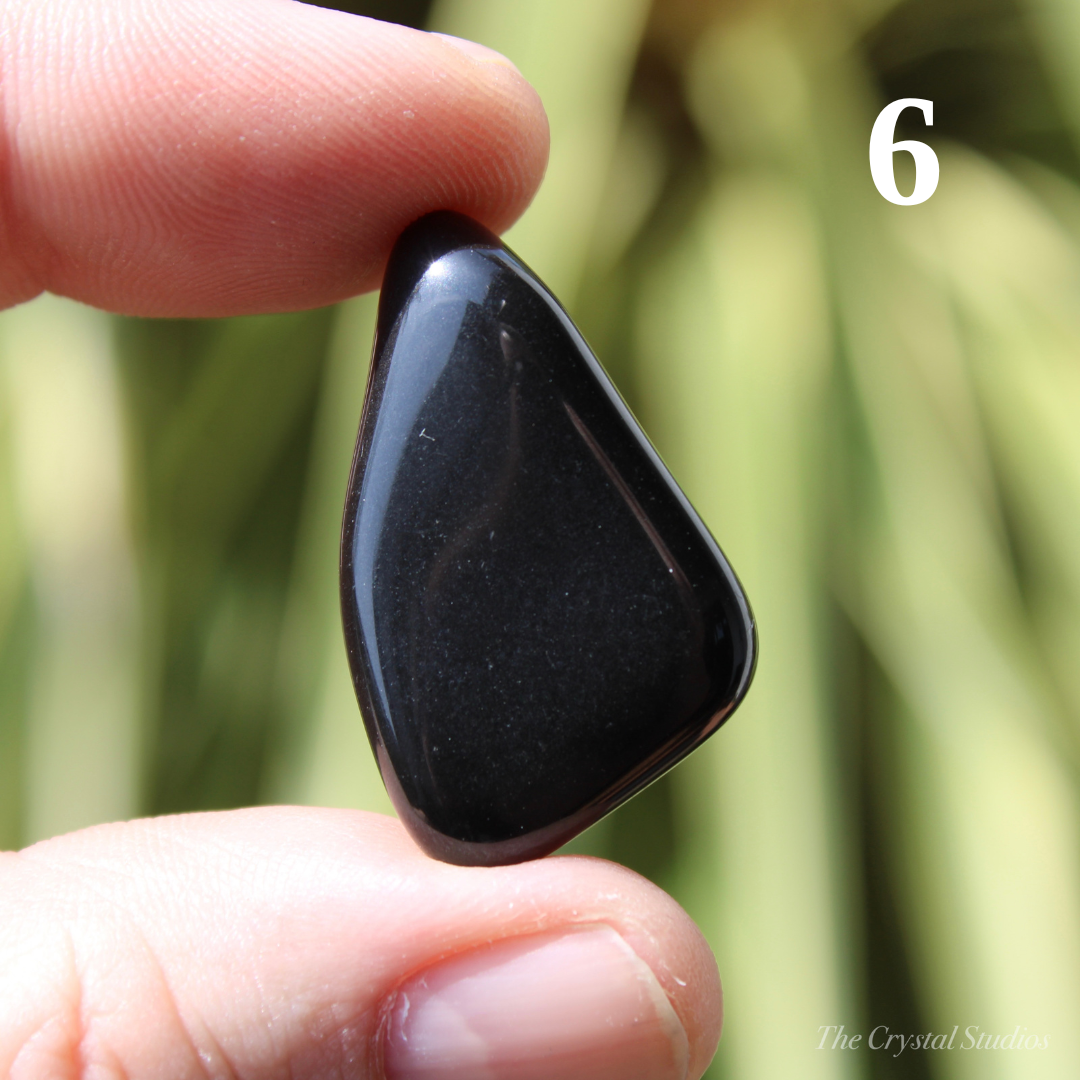 Black Onyx Polished Crystal Tumblestones