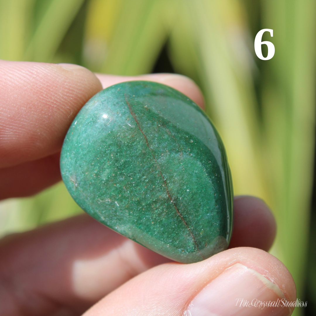 Dark Green Aventurine Polished Crystal Tumblestones