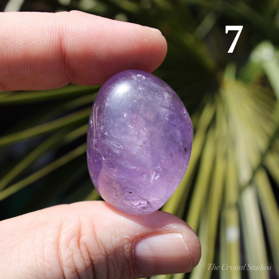 Amethyst A+ Large Polished Crystal Tumblestones