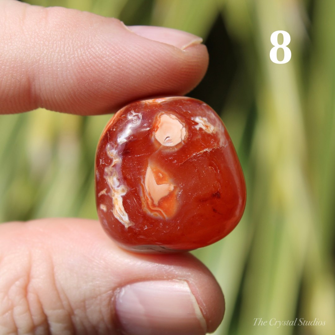 Carnelian A+ Polished Crystal Tumblestones