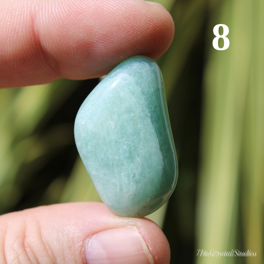 Light Green Aventurine Polished Crystal Tumblestones