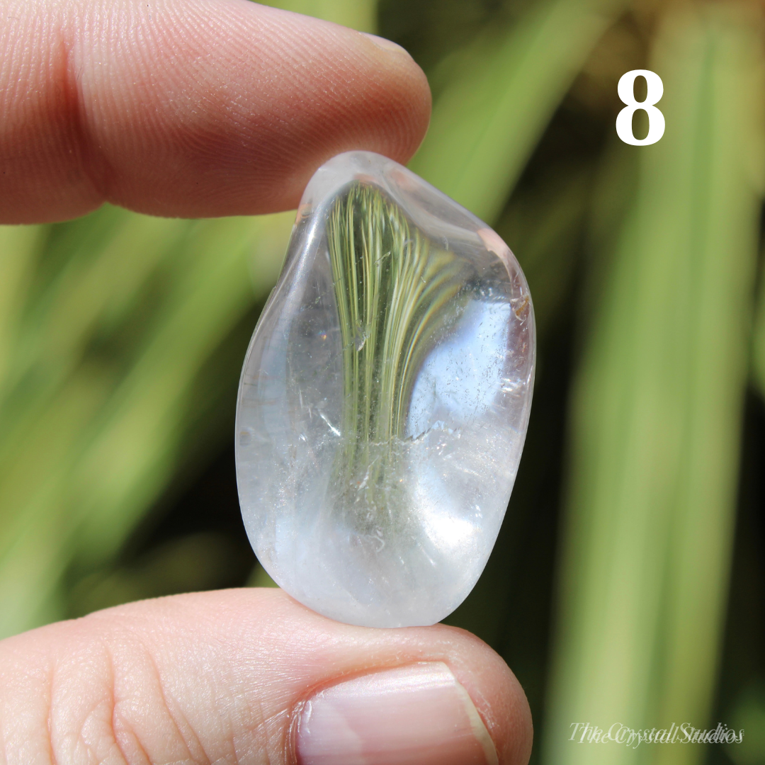 Clear Quartz Polished Crystal Tumblestones