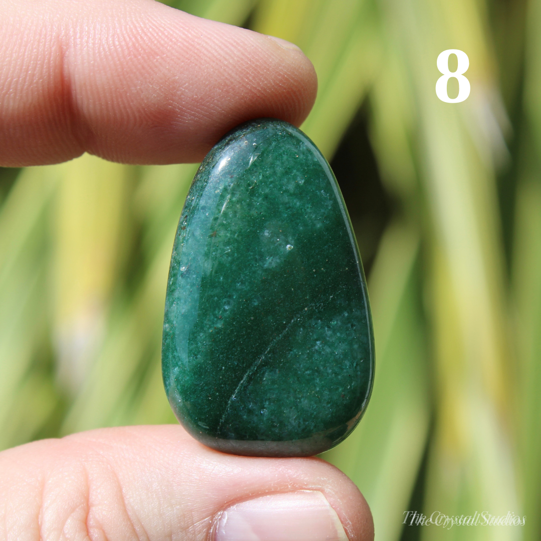 Dark Green Aventurine Polished Crystal Tumblestones