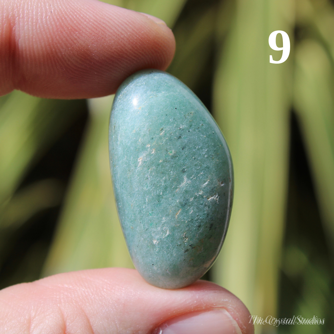 Light Green Aventurine Polished Crystal Tumblestones