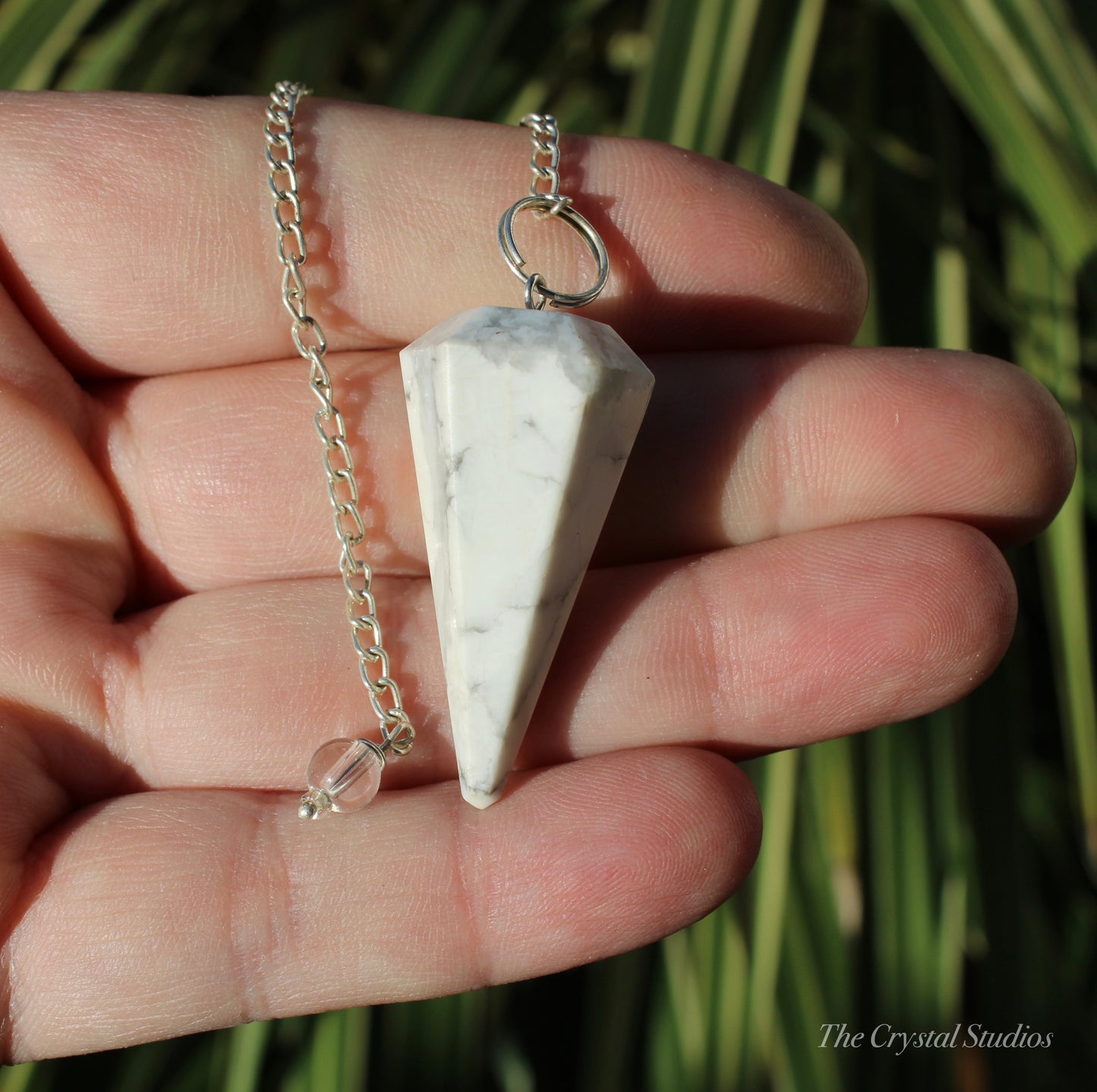 Howlite Pendulum Polished Crystal