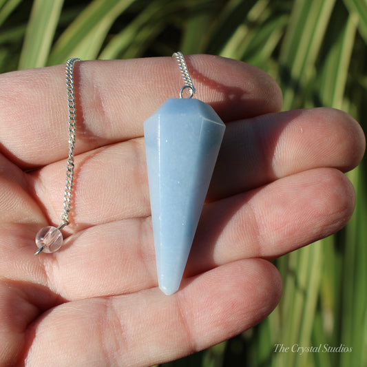 Angelite Pendulum Polished Crystal