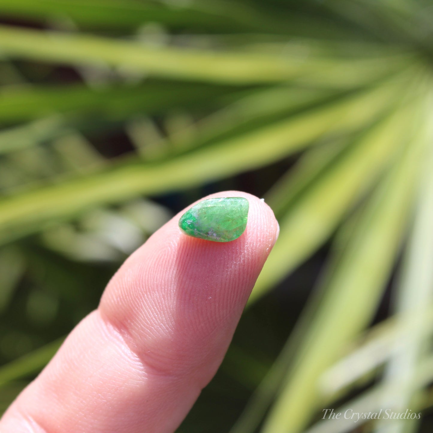 Tsavorite Garnet Mini Polished Crystal Tumblestone