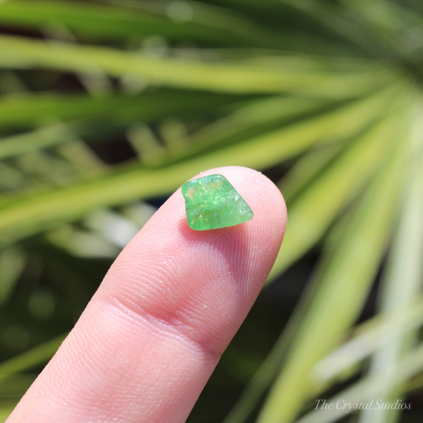 Tsavorite Garnet Mini Polished Crystal Tumblestone