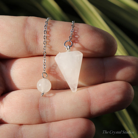 Clear Quartz Pendulum Polished Crystal