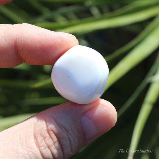 Mother of Pearl Polished Crystal Tumblestone