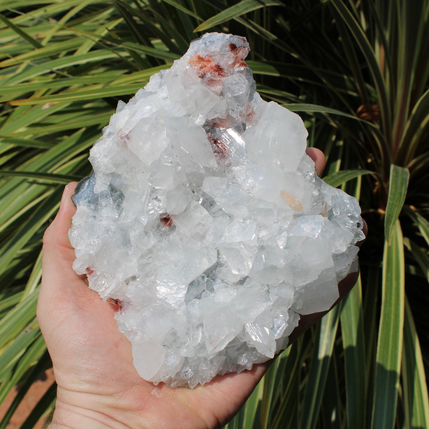 Apophyllite, Stilbite & Heulandite Natural Crystal Cluster - Large Round