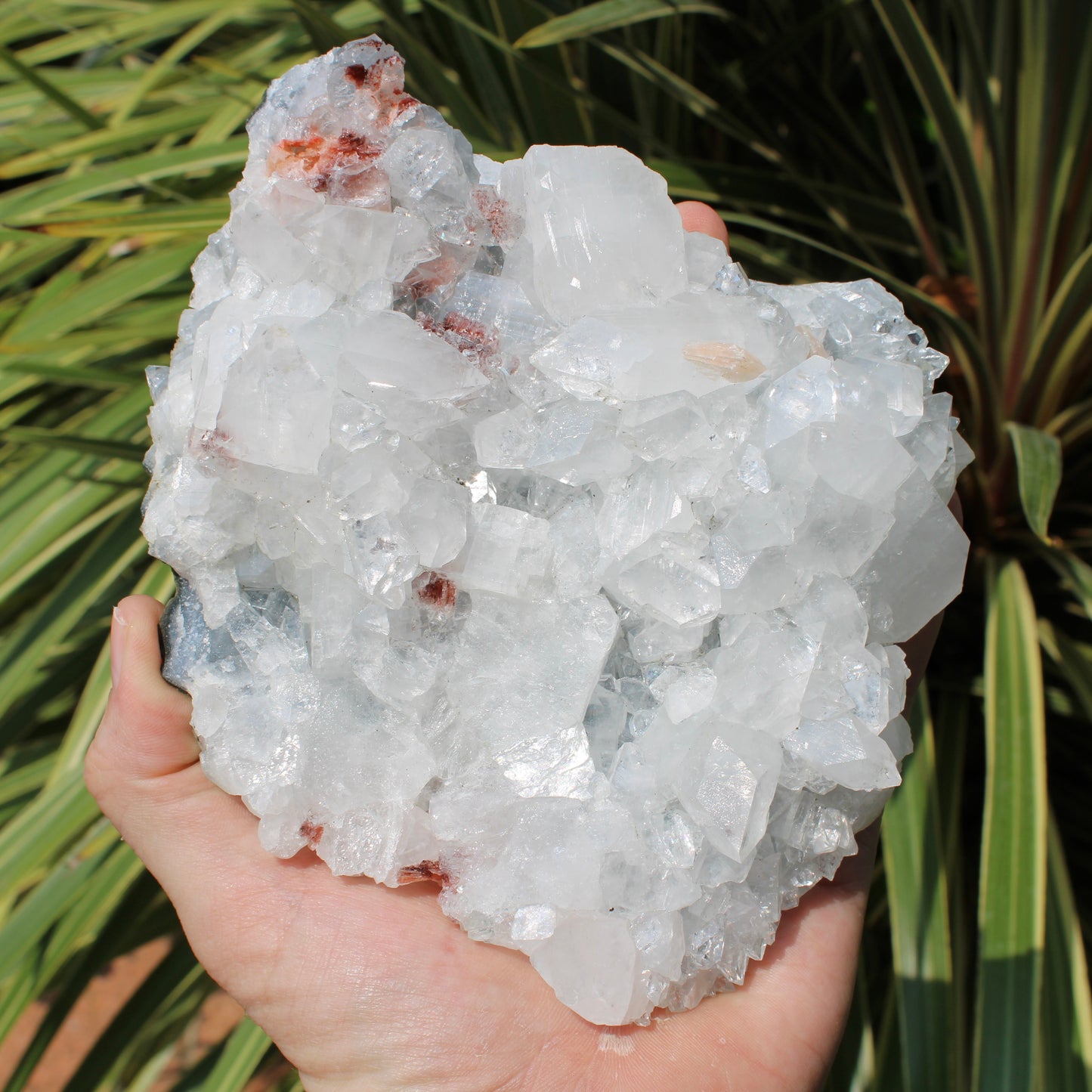 Apophyllite, Stilbite & Heulandite Natural Crystal Cluster - Large Round