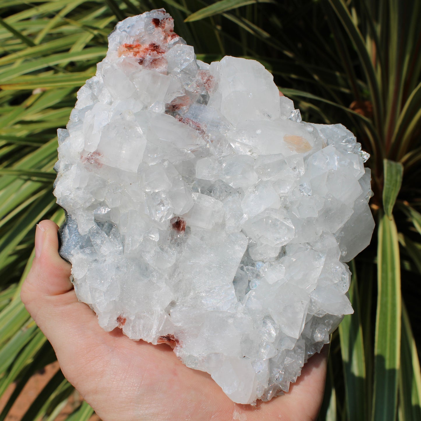 Apophyllite, Stilbite & Heulandite Natural Crystal Cluster - Large Round