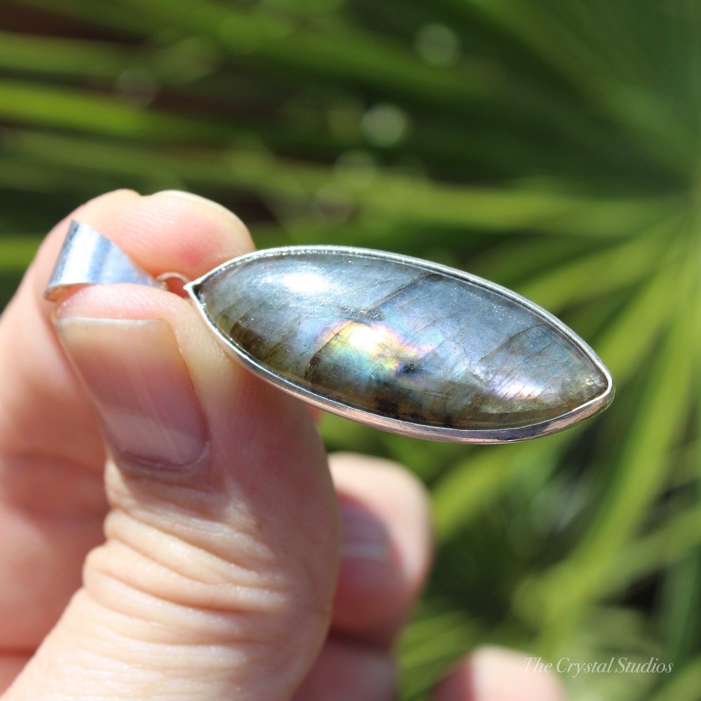 Labradorite Silver Plated Classic Pendant