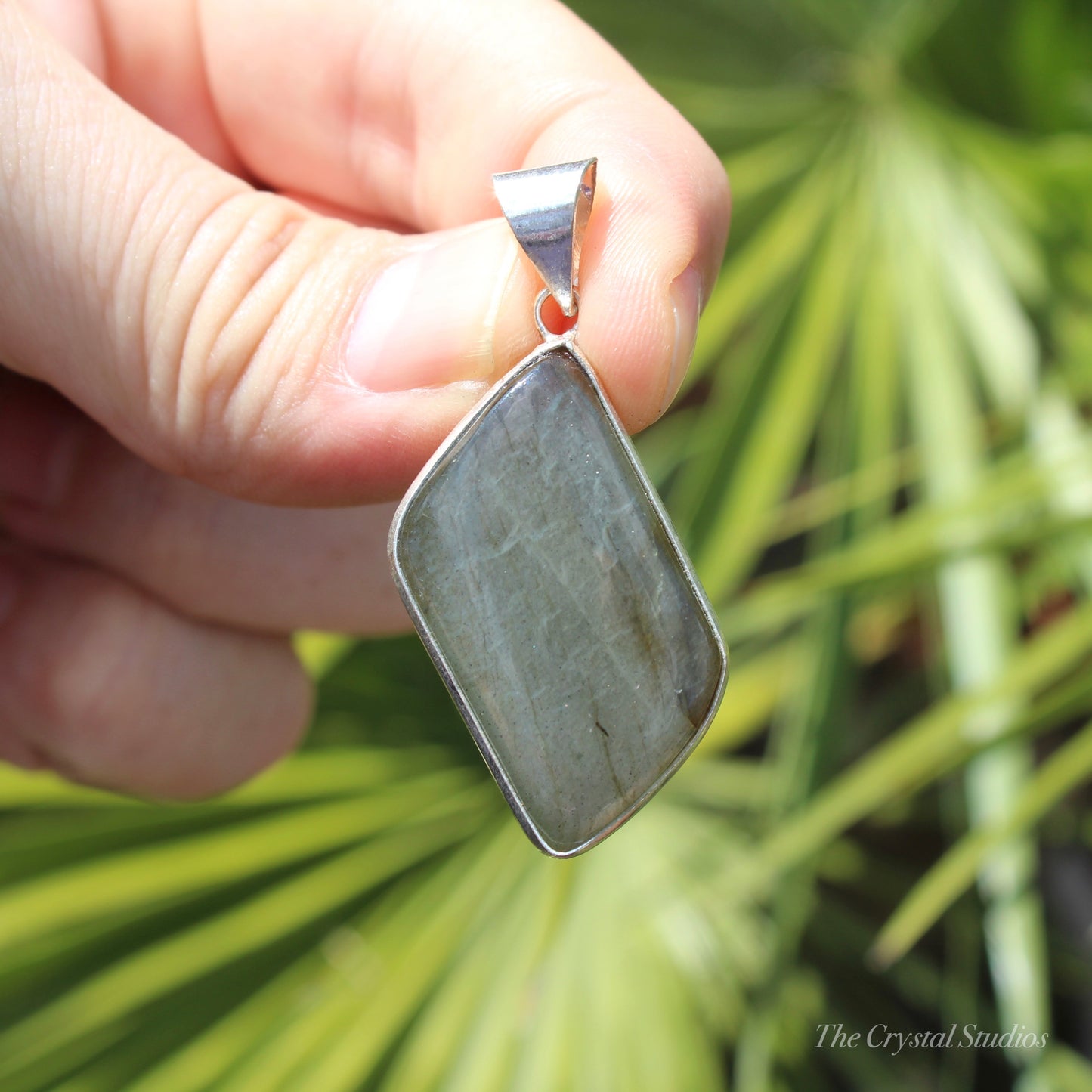 Labradorite Silver Plated Classic Pendant