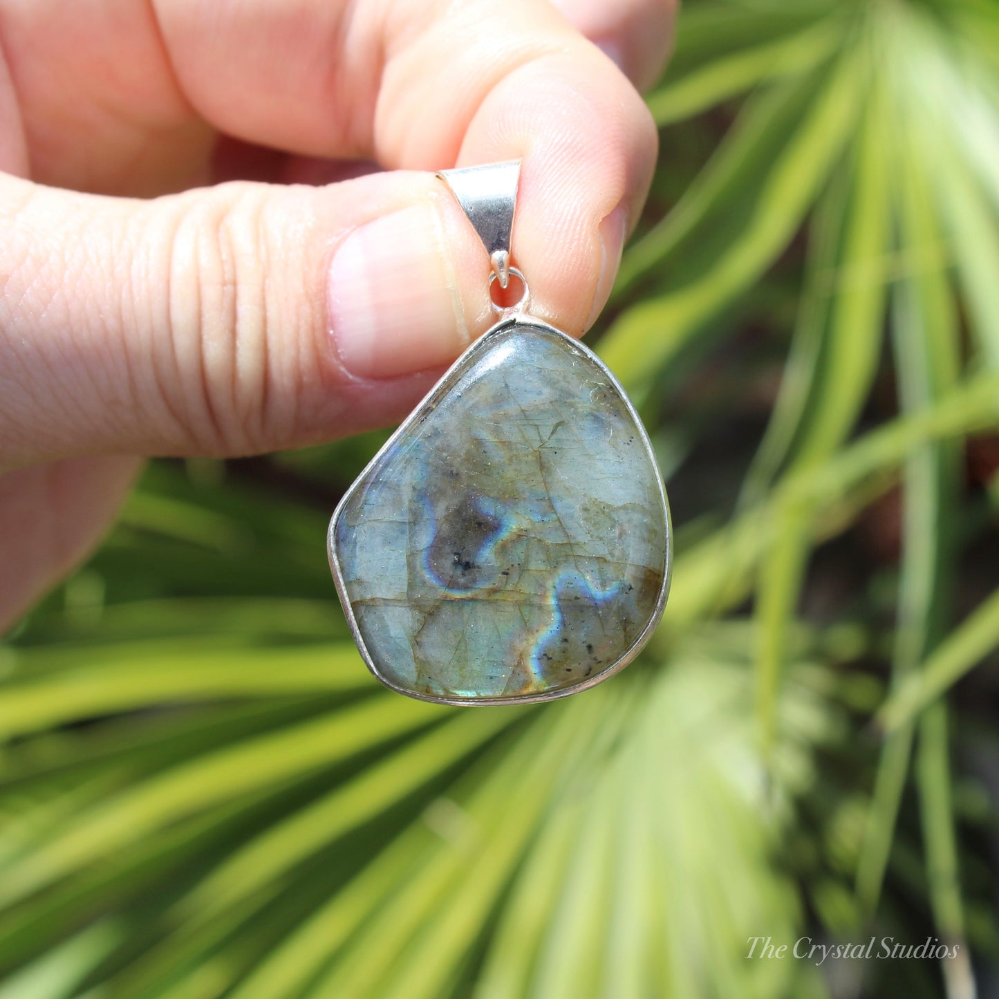 Labradorite Silver Plated Classic Pendant