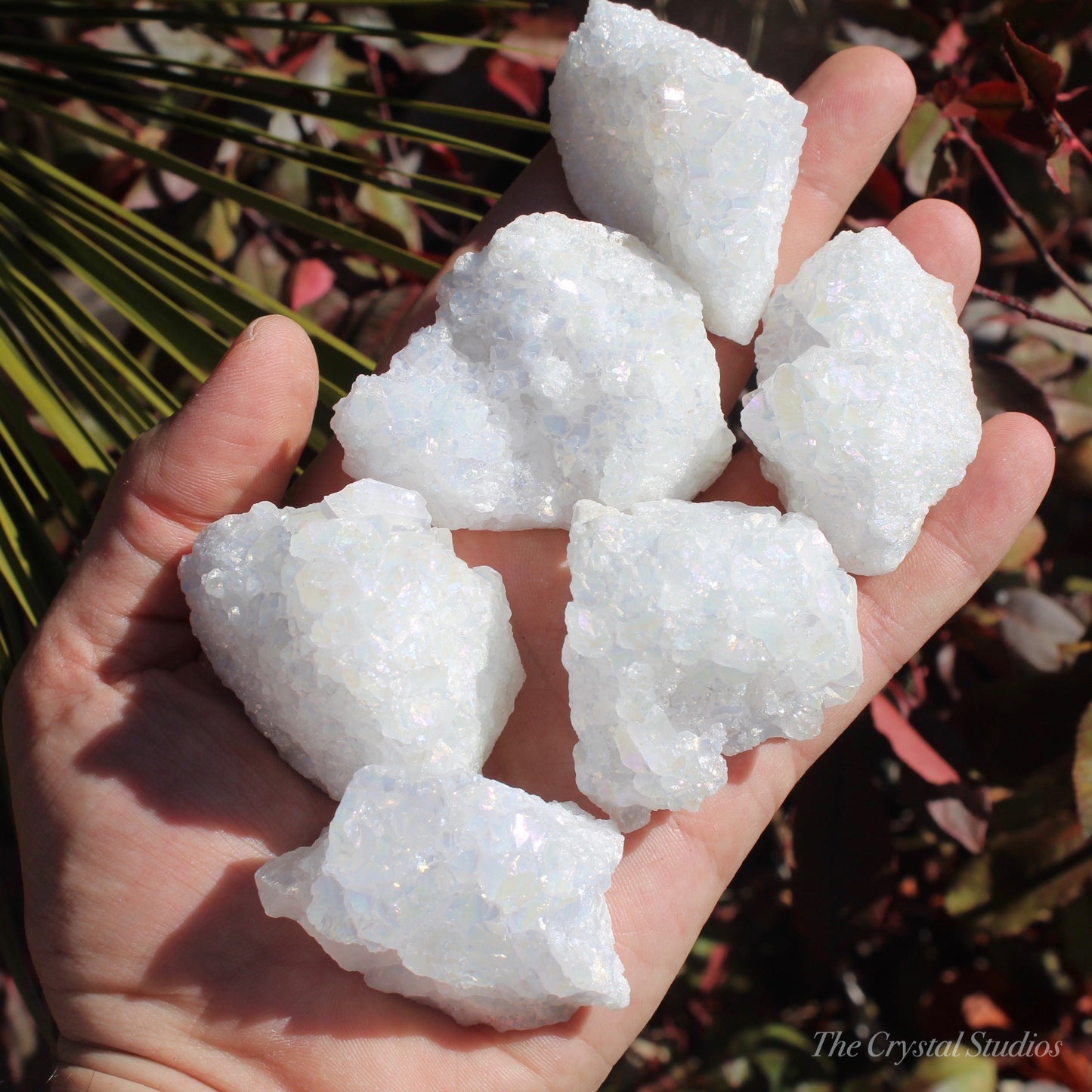 Angel Aura Quartz Natural Crystal Clusters