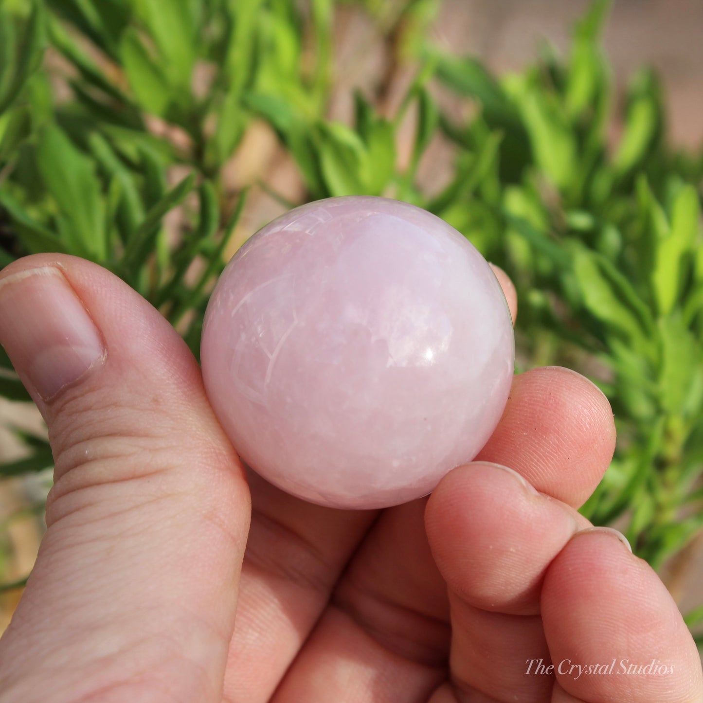 Rose Quartz Small Polished Crystal Sphere