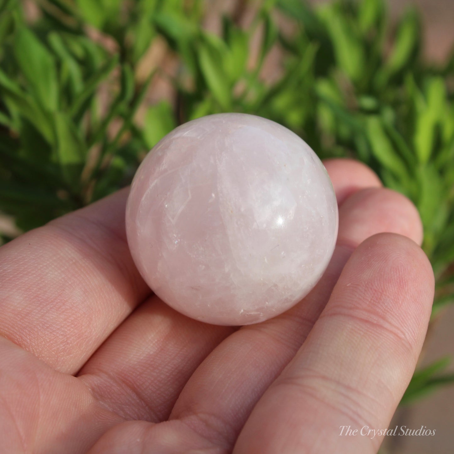 Rose Quartz Small Polished Crystal Sphere