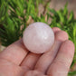 Rose Quartz Small Polished Crystal Sphere