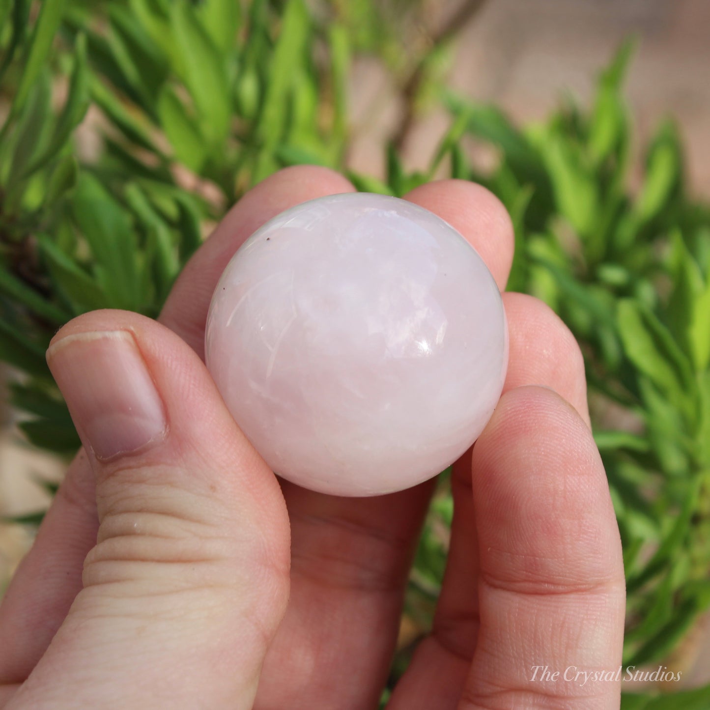 Rose Quartz Small Polished Crystal Sphere