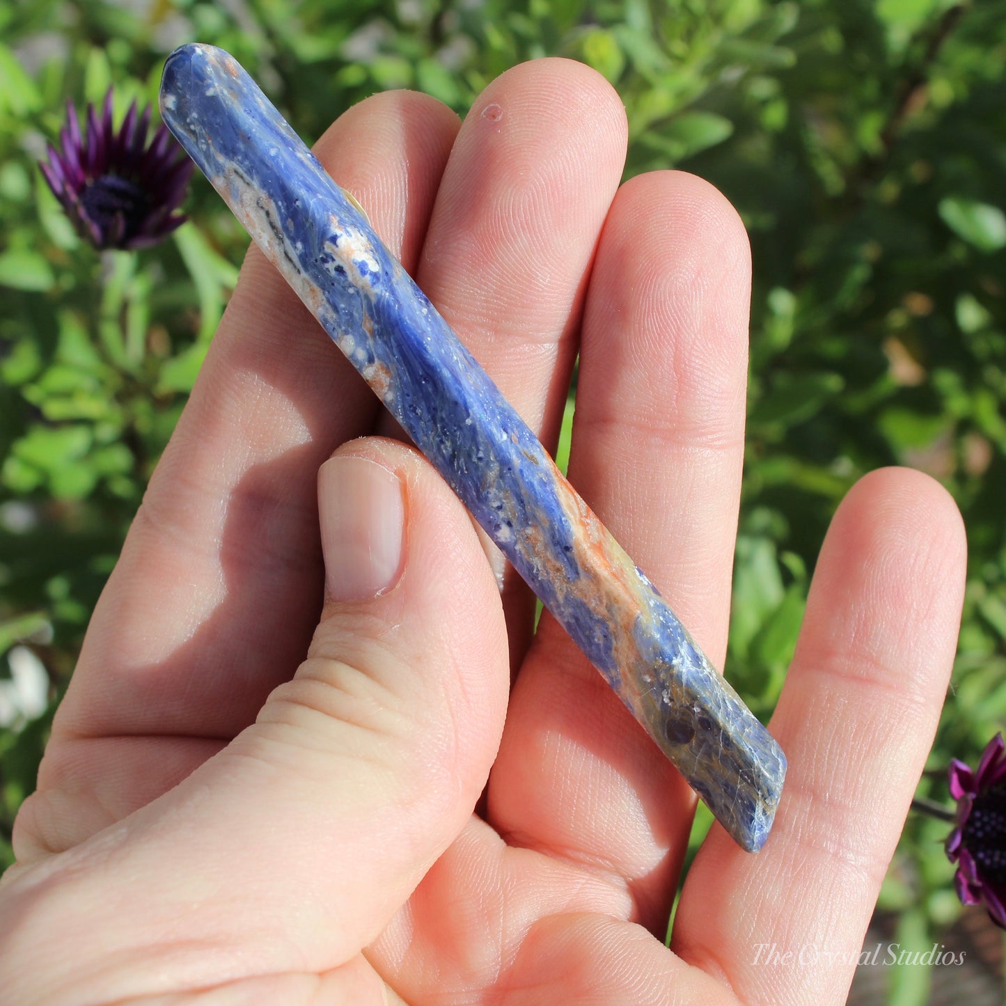 Sodalite Polished Crystal Rod