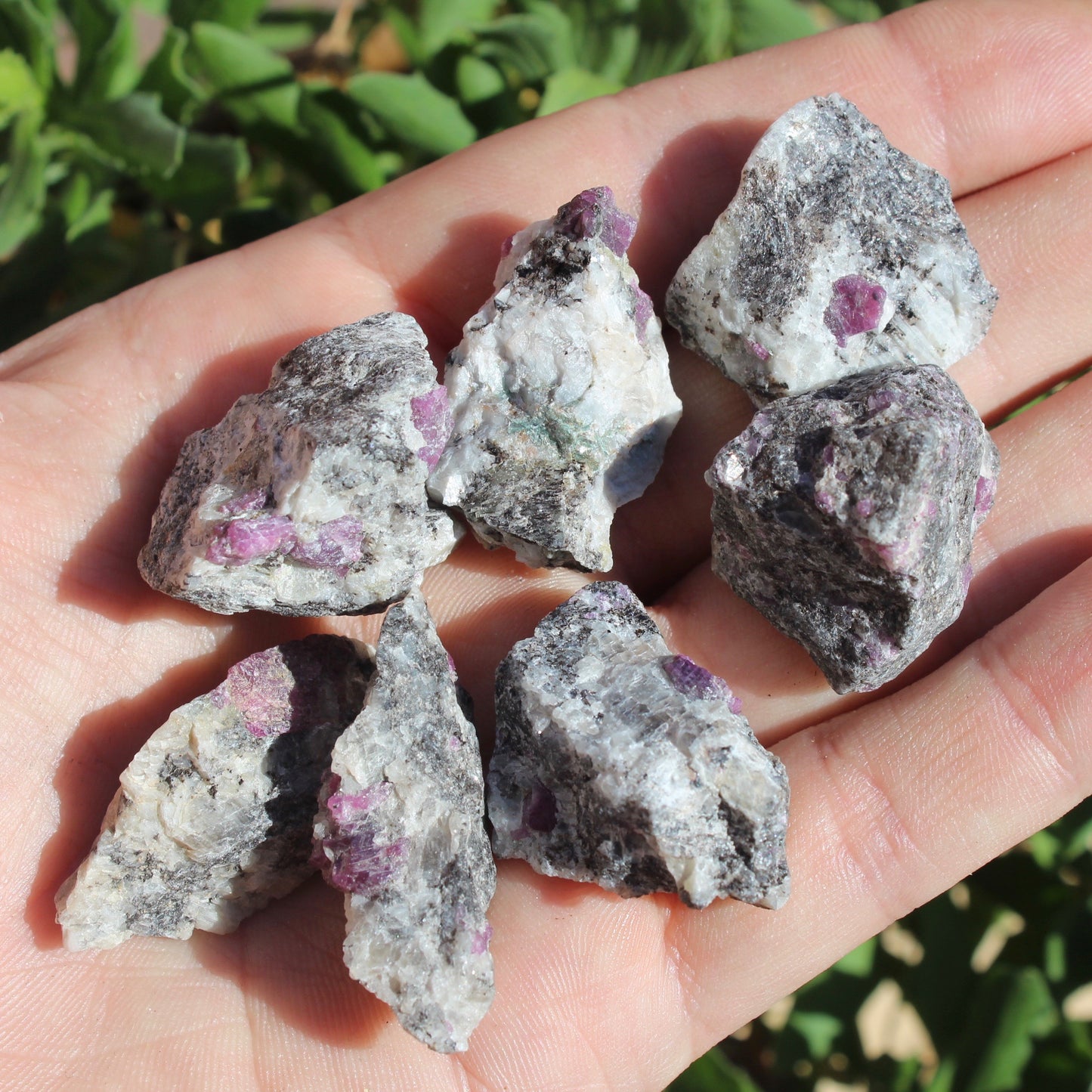 Ruby in Matrix Natural Crystals