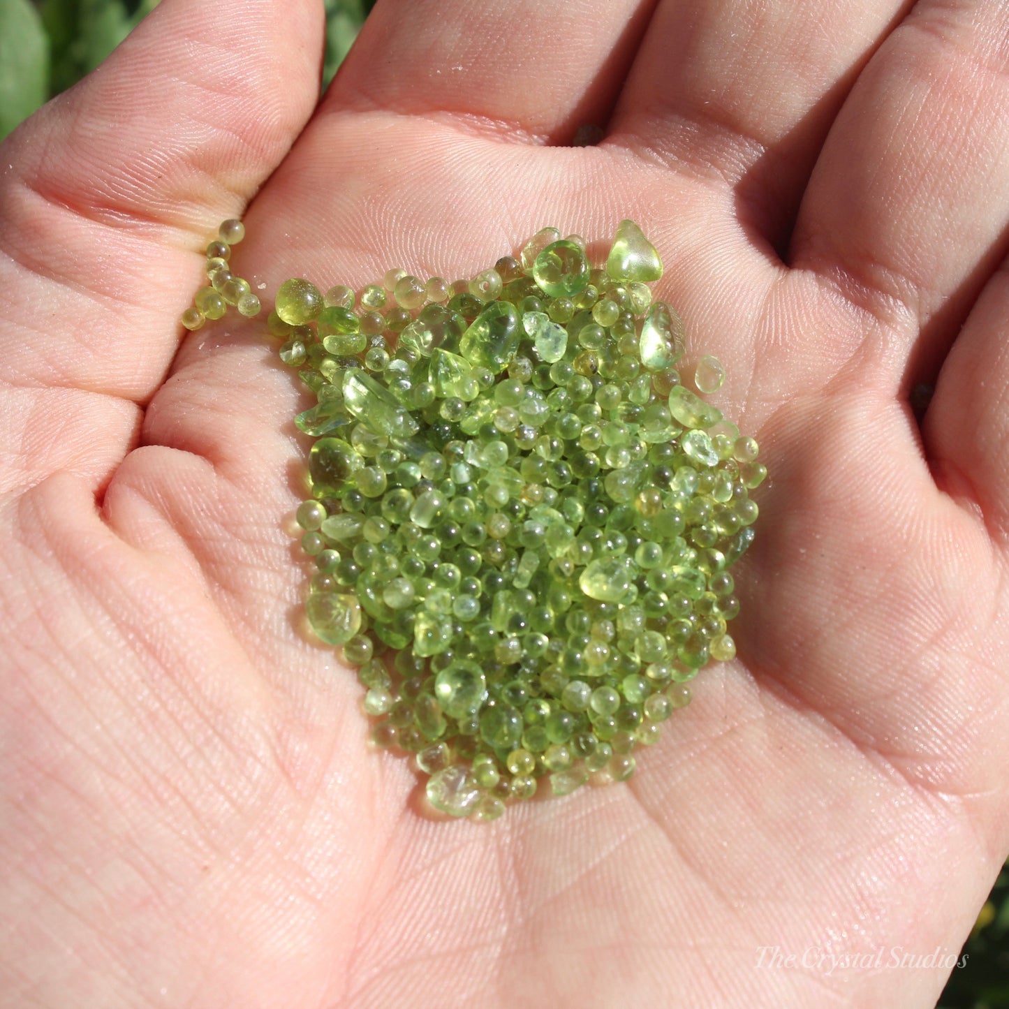 Peridot Natural Crystal Nodules/Sand