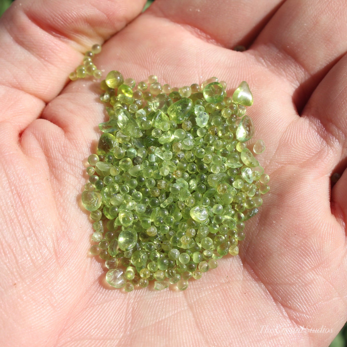 Peridot Natural Crystal Nodules/Sand