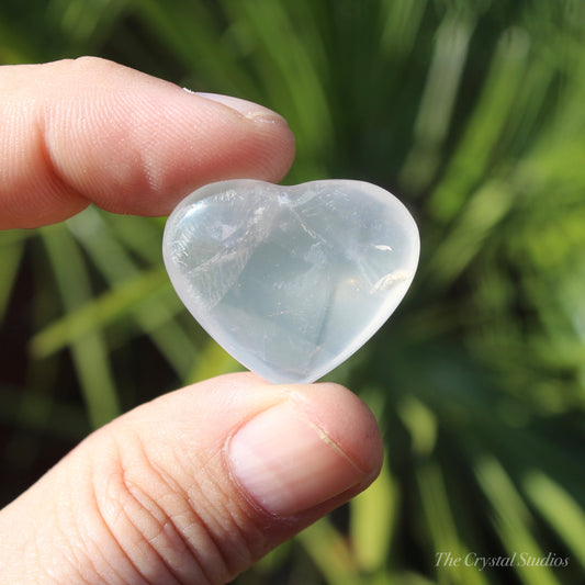 Girasol Polished Crystal Heart