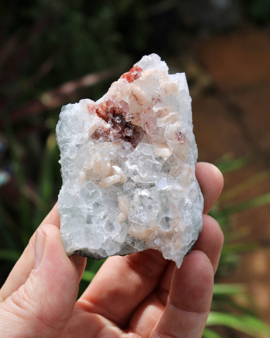 Apophyllite with Stilbite & Heulandite Natural Crystal Cluster