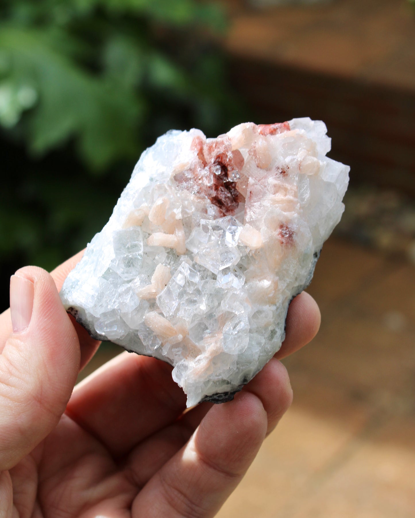 Apophyllite with Stilbite & Heulandite Natural Crystal Cluster