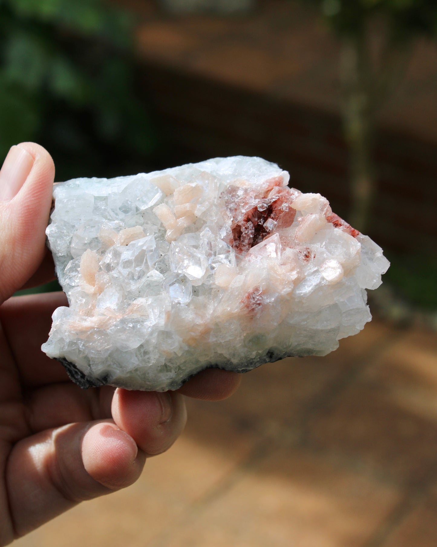 Apophyllite with Stilbite & Heulandite Natural Crystal Cluster