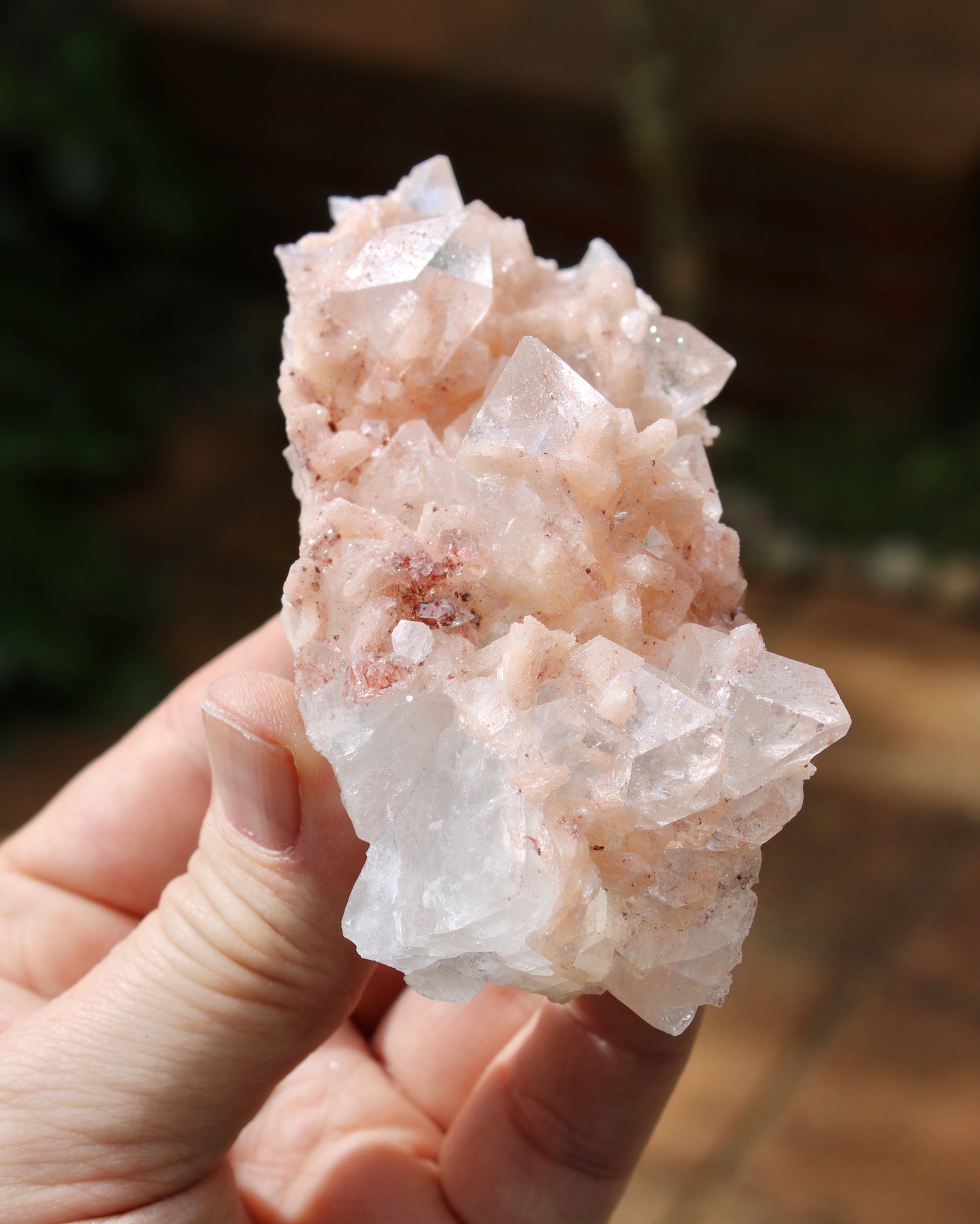 Apophyllite with Stilbite & Heulandite Natural Crystal Cluster