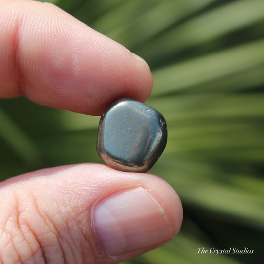 Pyrite Small Polished Crystal Tumblestone